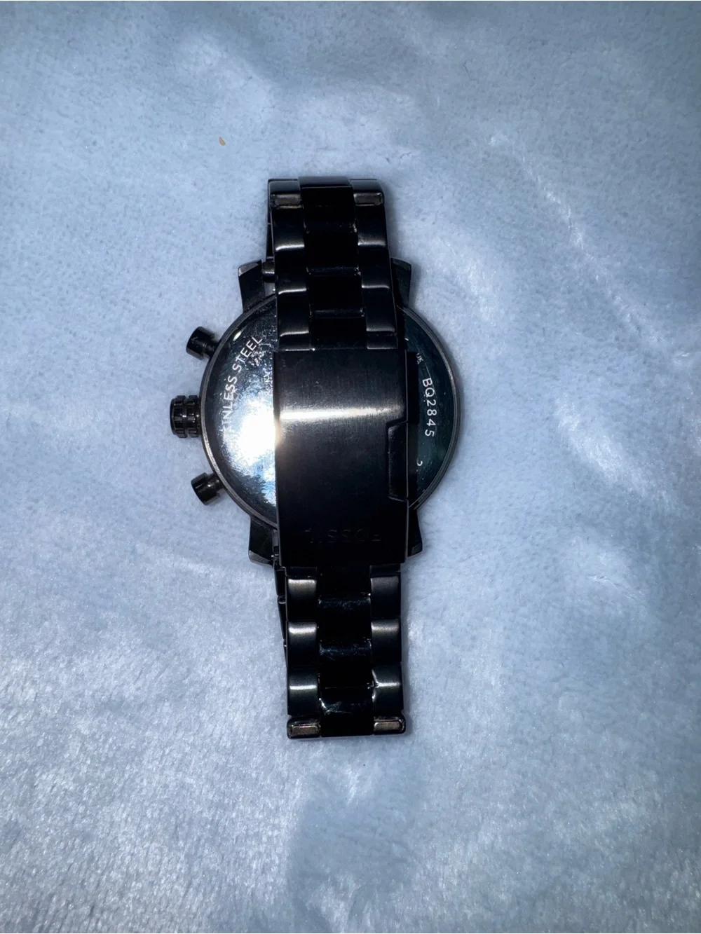 Fossil Men's Gunmetal Stainless Steel Chronograph Watch